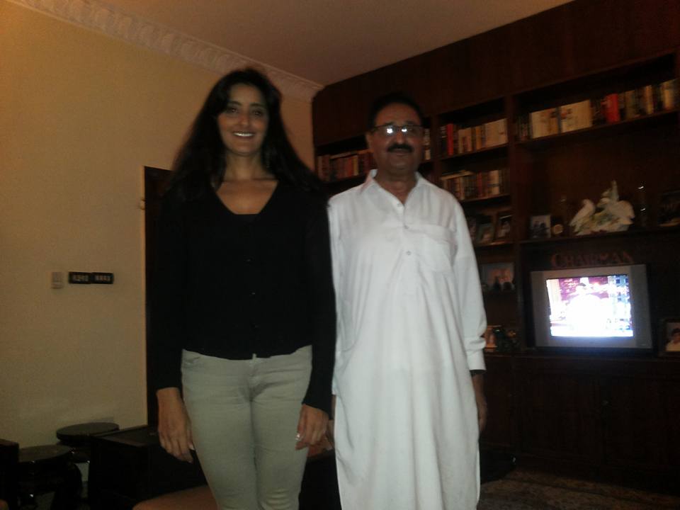 IH malik with Seher Ahmed Polo Player