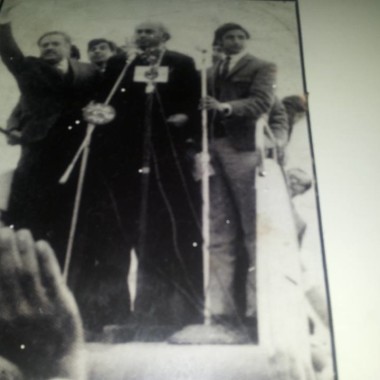 I H Malik with  Zulifqar Ali Bhuto on Right Side of The Front